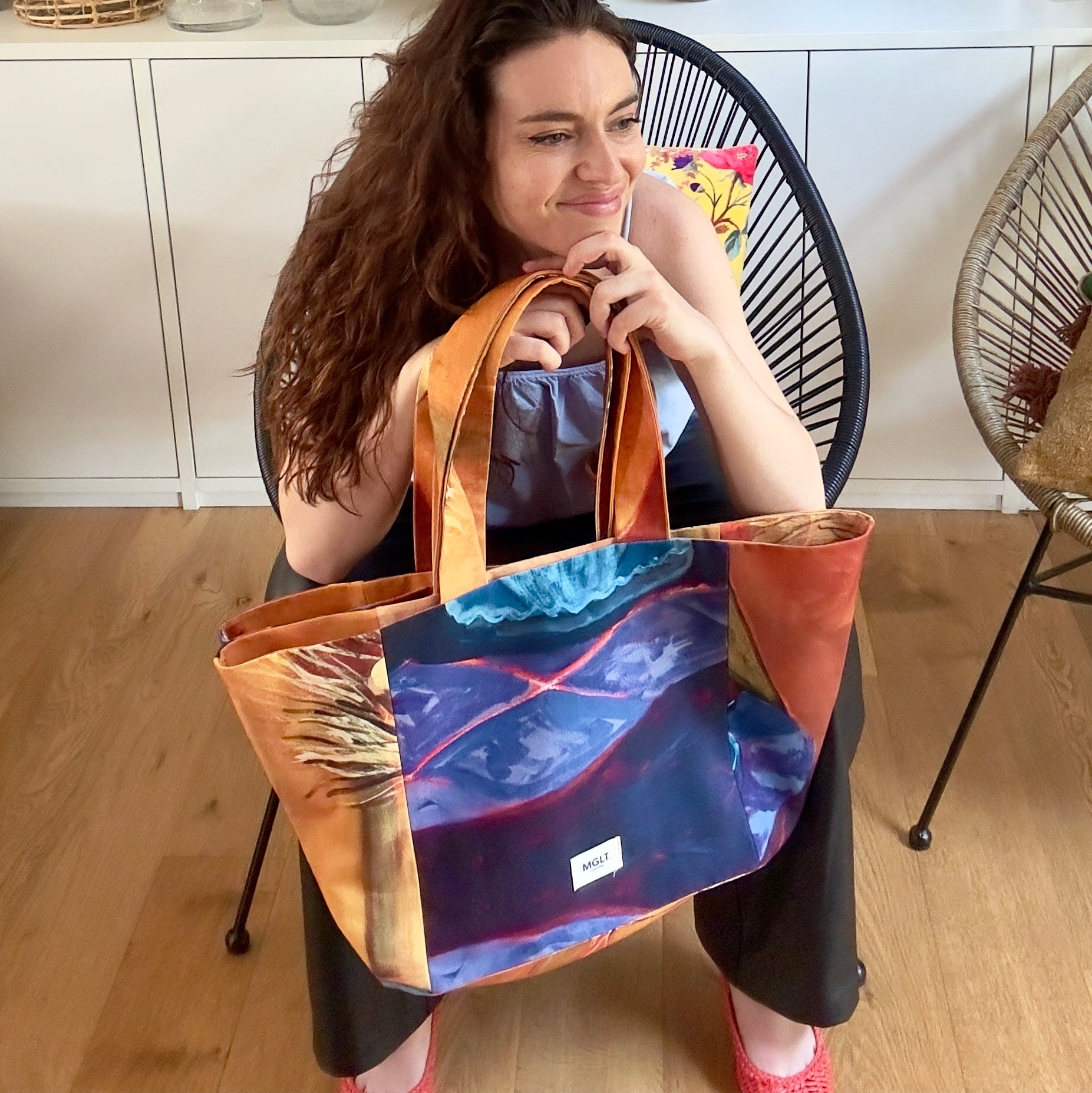 CABAS PAUL (version bleue / violette)