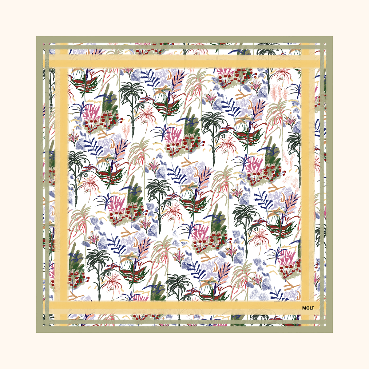 Le foulard CLAIRIERE